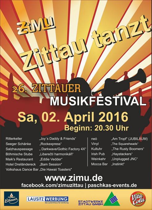 Bild zu ZiMu - die Zittauer Musiknacht am 2. April 2016
